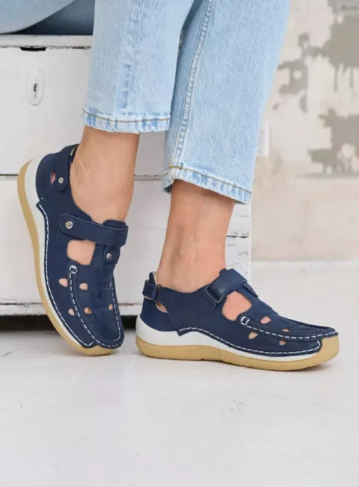 Esperanza - denim effectleer
