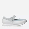 e-Step - blauw combi stretch leer