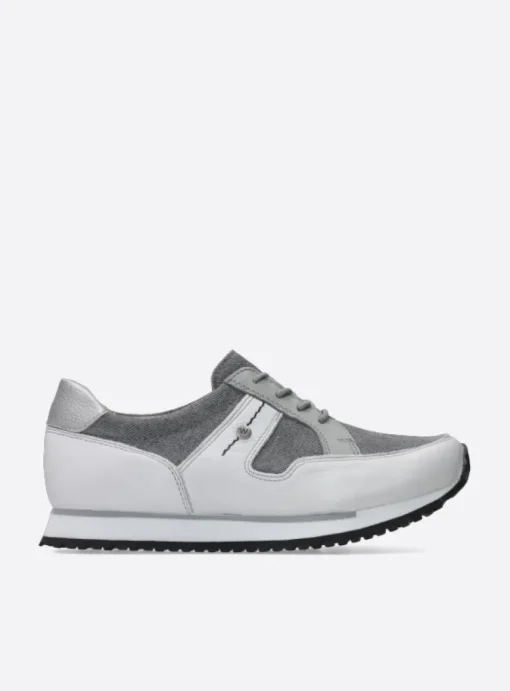 e-Walk - grijs/jeans leer