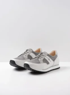 e-Walk - grijs/jeans leer