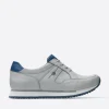 e-Walk - lichtgrijs/atlantisch blauw leer