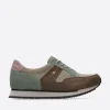 e-Walk - taupe grijsgroen combi leer