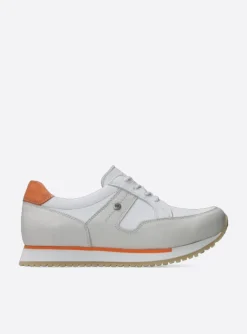 e-Walk - wit/gebroken wit leer