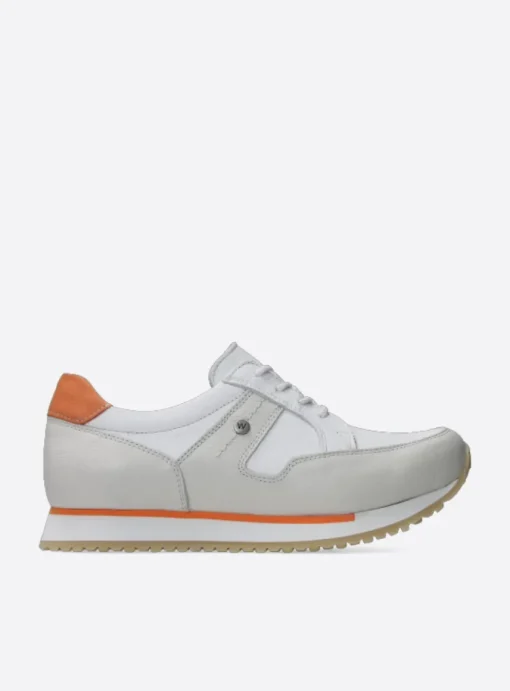 e-Walk - wit/gebroken wit leer