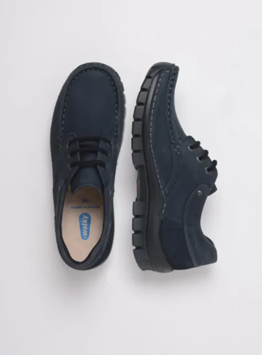 Fly - blauw nubuck