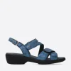 Fria - denim blauw leer