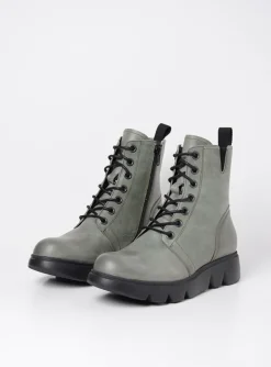 Hope XW - grijs groen leer