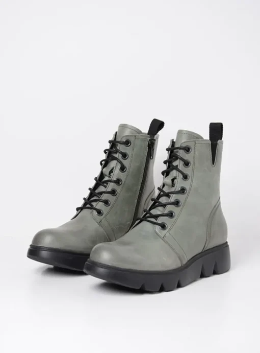 Hope XW - grijs groen leer