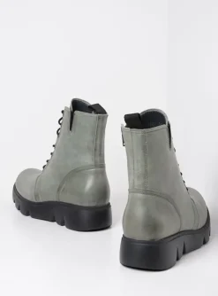 Hope XW - grijs groen leer
