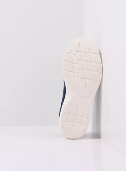 Impact S2F - denim combi stretch leer