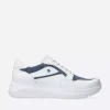 Impact S2F - wit/jeans combi stretch leer