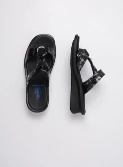 Isa - antraciet croco lakleer