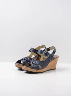 Ixia 2 - blauw leer