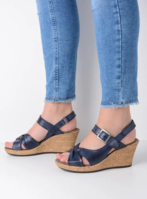 Ixia 2 - blauw leer