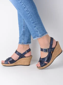 Ixia 2 - blauw leer