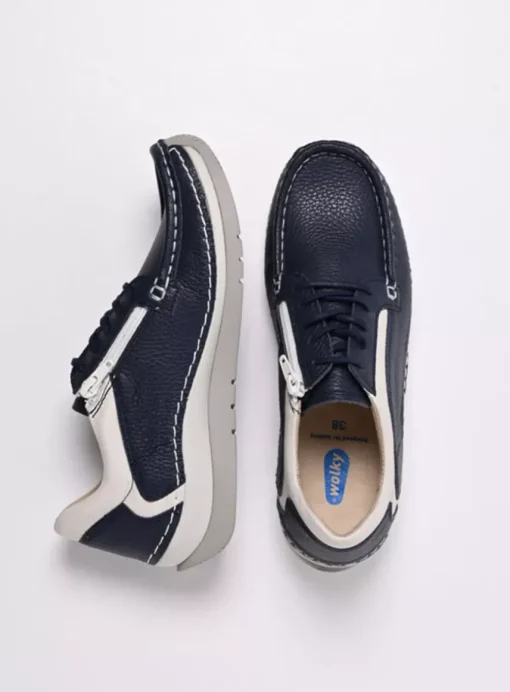 Japura - blauw leer