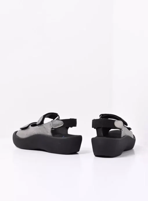 Jewel - grijs metallic nubuck