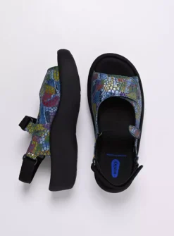 Jewel - jeansblauw/multi leer