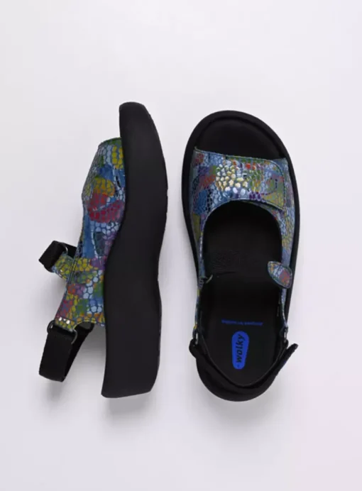 Jewel - jeansblauw/multi leer