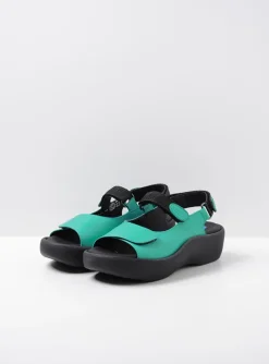 Jewel - turquoise leer