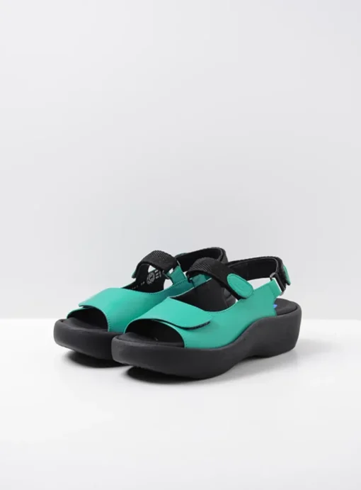 Jewel - turquoise leer