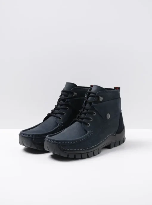 Jump - blauw nubuck