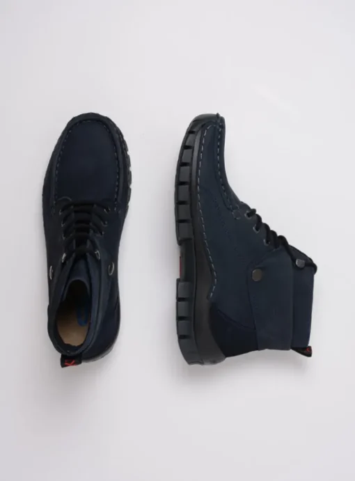 Jump - blauw nubuck