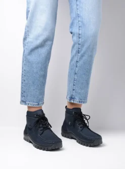 Jump - blauw nubuck