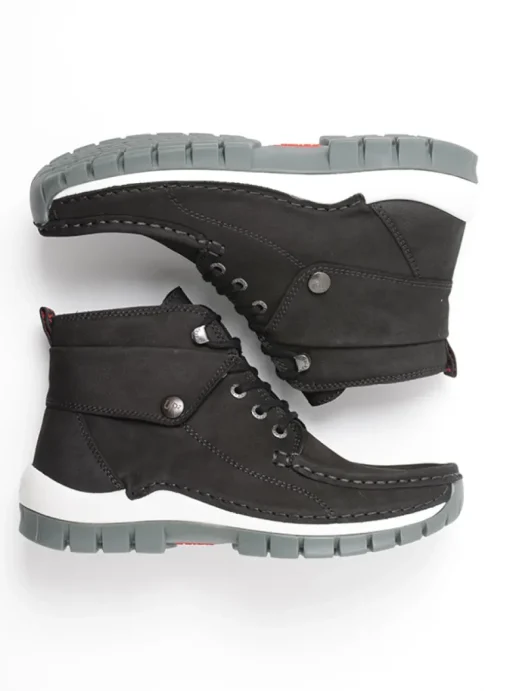 Jump - zwart grijsgroen nubuck