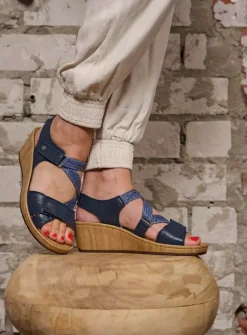 La Jolla - denim effectleer