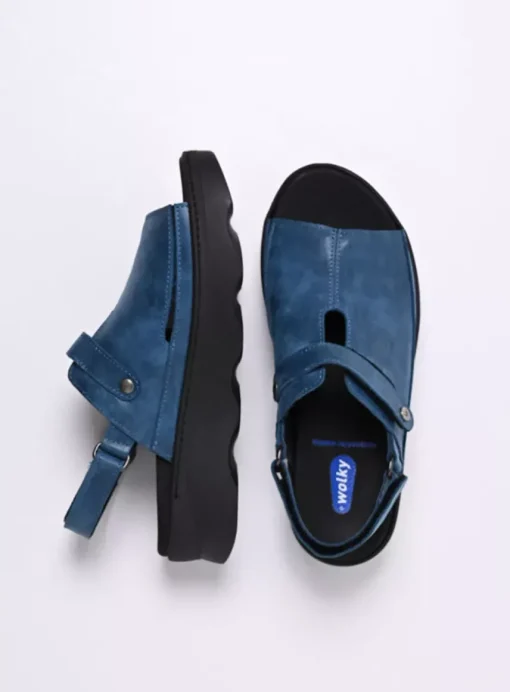 Laprida - blauw effectleer