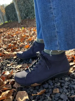 Louise - blauw nubuck