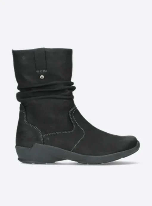 Luna - zwart nubuck