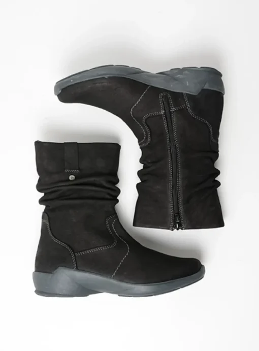 Luna - zwart nubuck
