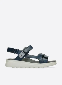 Mile - blauw leer