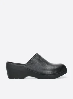 Multi Clog - zwart leer
