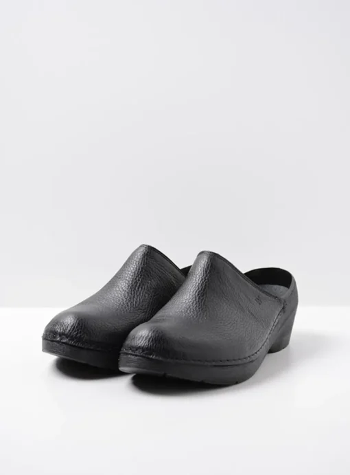 Multi Clog - zwart leer