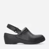 Multi Strap Clog - zwart leer