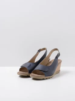 Murcia - blauw leer
