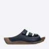 Nomad - blauw leer