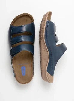 Nomad - blauw leer