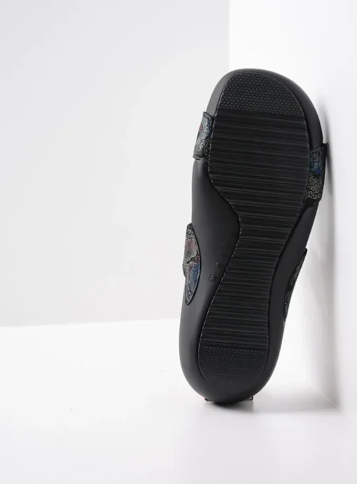 O'Connor - zwart/blauw suede