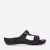 O'Connor - zwart/multi flower nubuck