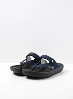 Peace - blauw nubuck