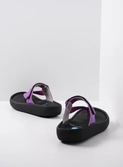 Peace - fuchsia leer