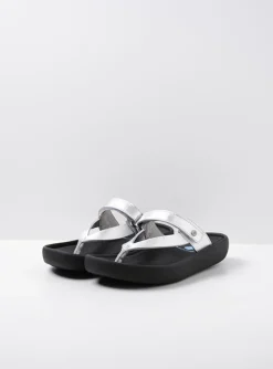 Peace - zilver leer