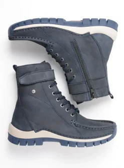 Reach - blauw nubuck