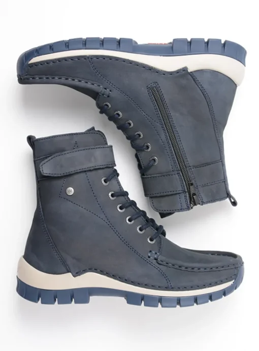 Reach - blauw nubuck