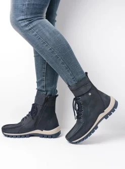 Reach - blauw nubuck