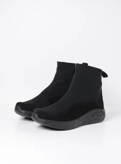 Rebound S2F - zwart stretch suede